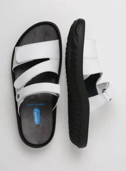 Slippers<Wolky Sense - wit leer witleer