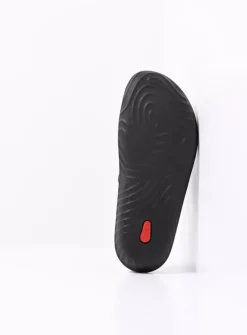 Slippers<Wolky Sense - zwart/multi flower nubuck