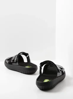 Slippers<Wolky Sense Vegan - zwart vegan lak zwartveganlak