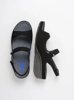 Sandalen<Wolky Shallow - zwart nubuck zwartnubuck