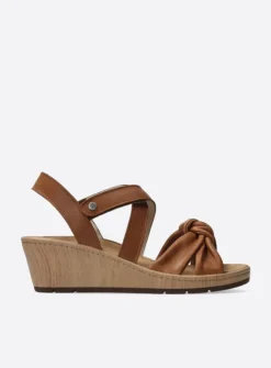 Sandalen<Wolky Sisal - cognac leer cognacleer