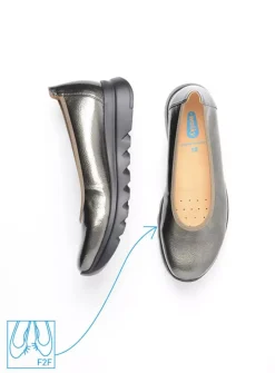 Instappers<Wolky Snallerina F2F - groen lak biocare groenlakbiocare