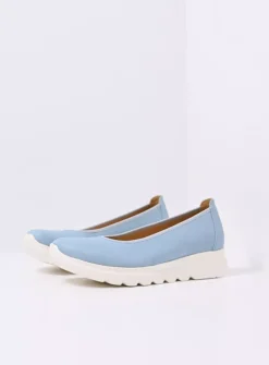 Instappers<Wolky Snallerina F2F - lichtblauw biocare lichtblauwbiocare