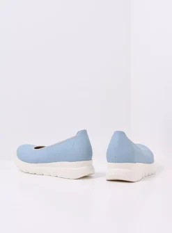 Instappers<Wolky Snallerina F2F - lichtblauw biocare lichtblauwbiocare