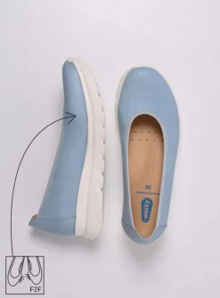 Instappers<Wolky Snallerina F2F - lichtblauw biocare lichtblauwbiocare