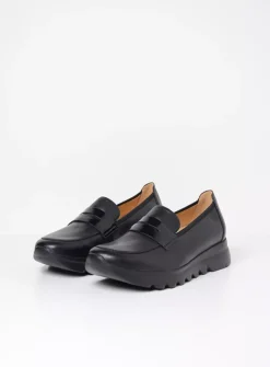 Instappers<Wolky Snoafer F2F - zwart biocare zwartbiocare