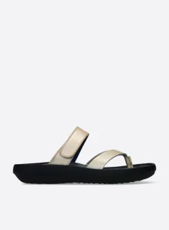 Slippers<Wolky Tahiti - goud leer goudleer