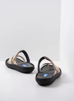 Slippers<Wolky Tahiti - goud leer goudleer