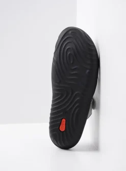 Slippers<Wolky Tahiti - zilver/grijs leer zilver/grijsleer