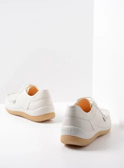 Lage Veterschoenen|Sneakers<Wolky Taranta - creme wit leer cremewitleer