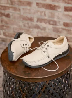 Lage Veterschoenen|Sneakers<Wolky Taranta - wol wit leer wolwitleer