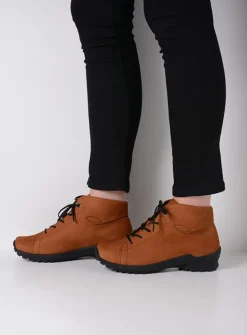 Hoge Veterschoenen|Herfst/Winter<Wolky Teton - cognac nubuck cognacnubuck