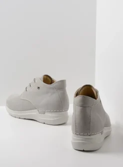 Hoge Veterschoenen|Wandelschoenen<Wolky Truth HV - lichtgrijs nubuck lichtgrijsnubuck