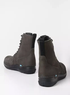 Hoge Veterschoenen|Veterlaarzen<Wolky Viper - asfalt nubuck asfaltnubuck