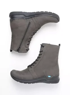 Hoge Veterschoenen|Veterlaarzen<Wolky Viper - asfalt nubuck asfaltnubuck