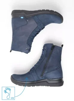 Hoge Veterschoenen|Veterlaarzen<Wolky Viper HV - denim blauw nubuck denimblauwnubuck
