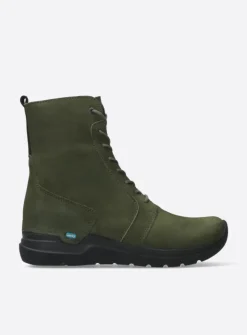Hoge Veterschoenen|Veterlaarzen<Wolky Viper HV - pesto groen nubuck pestogroennubuck