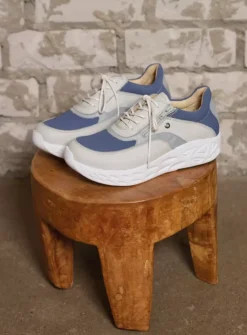 Lage Veterschoenen|Wandelschoenen<Wolky Vitality S2F - gebroken wit/jeans combi stretch leer gebrokenwit/jeanscombistretchleer