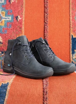 Hoge Veterschoenen|Wandelschoenen<Wolky Whynot - blauw nubuck blauwnubuck