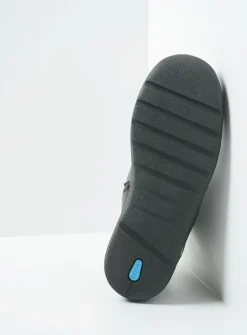 Hoge Veterschoenen|Wandelschoenen<Wolky Whynot - zwart leer zwartleer