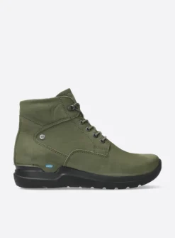 Hoge Veterschoenen|Wandelschoenen<Wolky Whynot HV - pesto groen nubuck pestogroennubuck