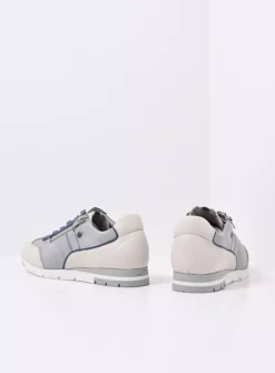 Lage Veterschoenen|Sneakers<Wolky Yell XW - gebroken wit/denim leer gebrokenwit/denimleer