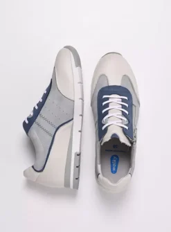 Lage Veterschoenen|Sneakers<Wolky Yell XW - gebroken wit/denim leer gebrokenwit/denimleer