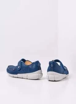 Bandschoenen<Wolky Yukon - blauw effectleer blauweffectleer