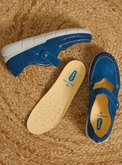 Bandschoenen<Wolky Yukon - blauw effectleer blauweffectleer