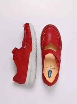 Bandschoenen<Wolky Yukon - rood effectleer roodeffectleer