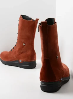 Hoge Veterschoenen|Veterlaarzen<Wolky Zigzag - terra suede terrasuede